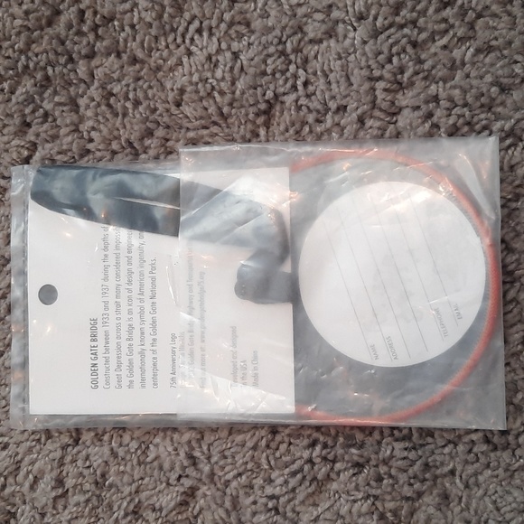 Golden Gate Bridge 75th Anniversary Luggage Tag - Picture 2 of 3